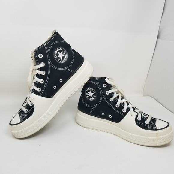 Converse Chuck Taylor All Star Construct High Canvas Shoes Mens 10.5 Women 12 - Picture 9 of 16